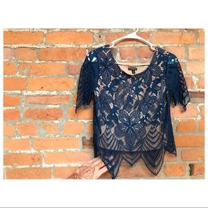 Beautiful floral laced top